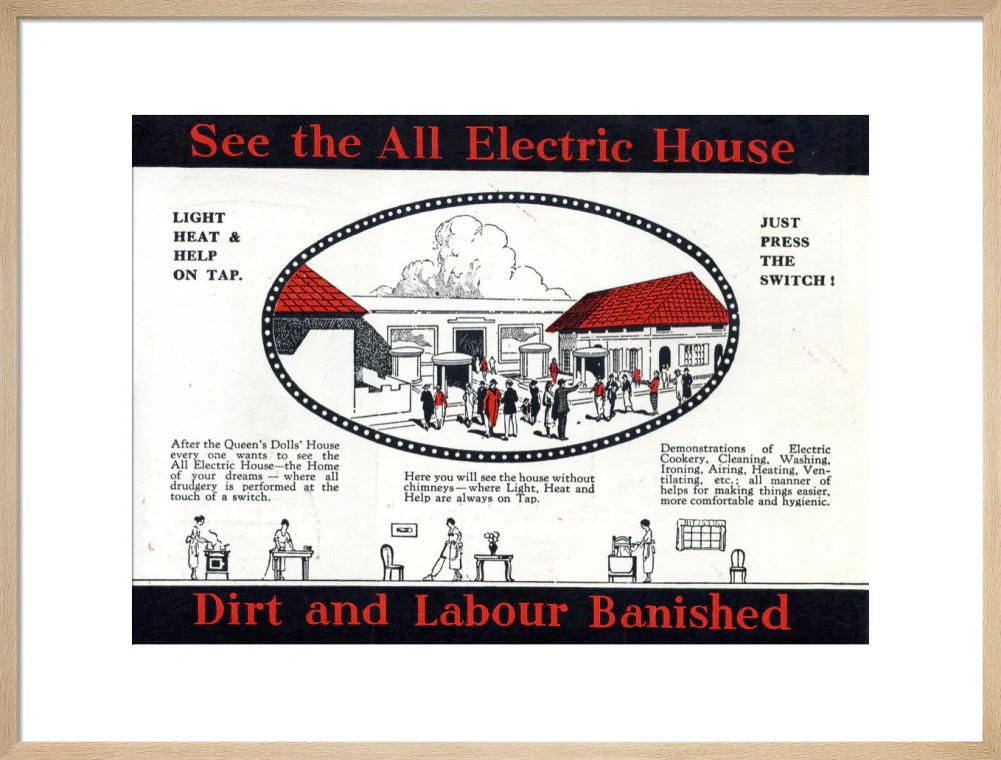 Electrical Development Association all-electric house at the British Empire Exhibition at Wembley, 1924. - Image 54