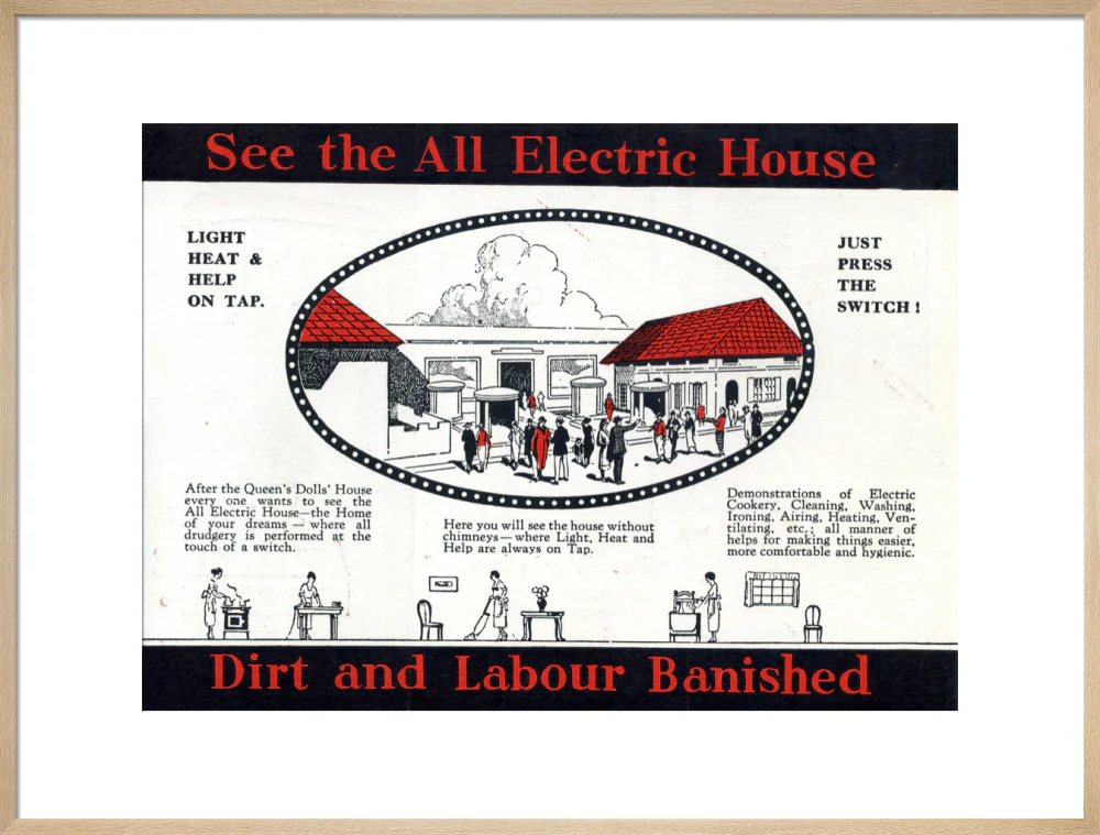 Electrical Development Association all-electric house at the British Empire Exhibition at Wembley, 1924. - Image 59