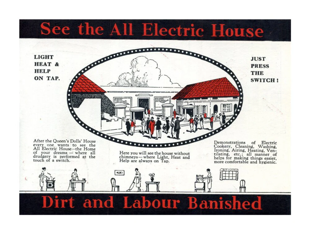 Electrical Development Association all-electric house at the British Empire Exhibition at Wembley, 1924. - Image 63