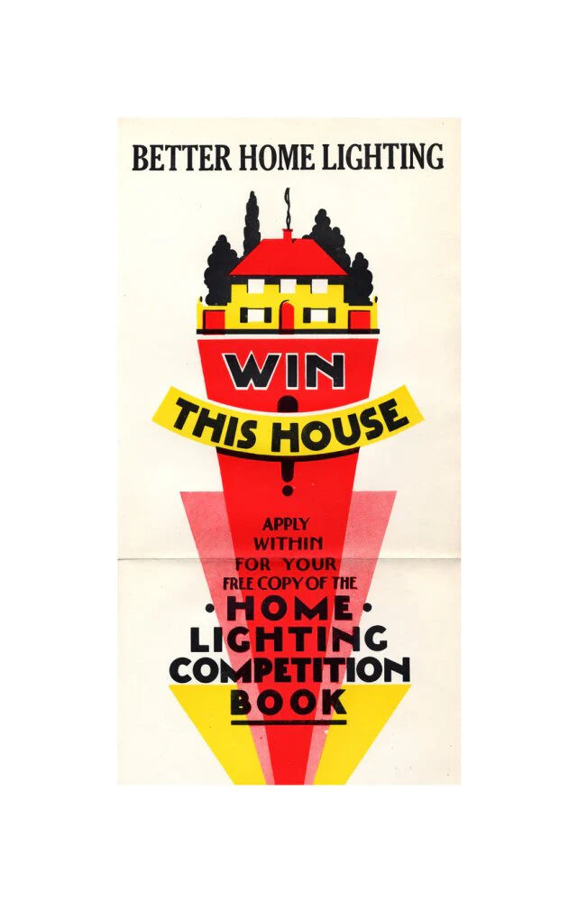 Better Home Lighting competition poster with a main prize of an all-electric house,1926-1927. - Image 27