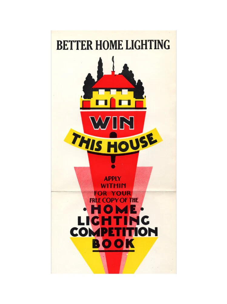 Better Home Lighting competition poster with a main prize of an all-electric house,1926-1927. - Image 40
