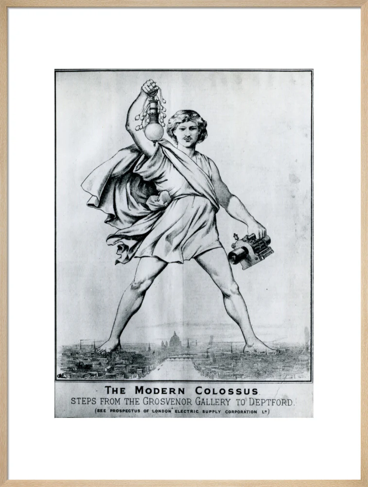 Reproduction print of a cartoon in 'Electrical Plant', May, 1889 - Image 26