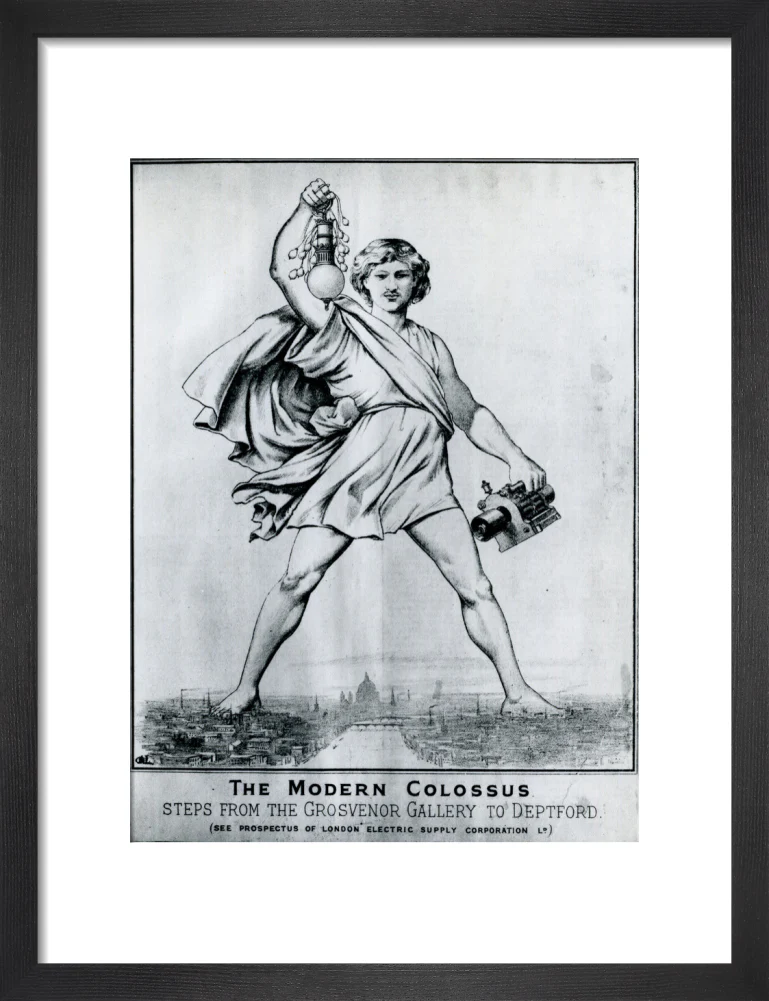Reproduction print of a cartoon in 'Electrical Plant', May, 1889 - Image 8