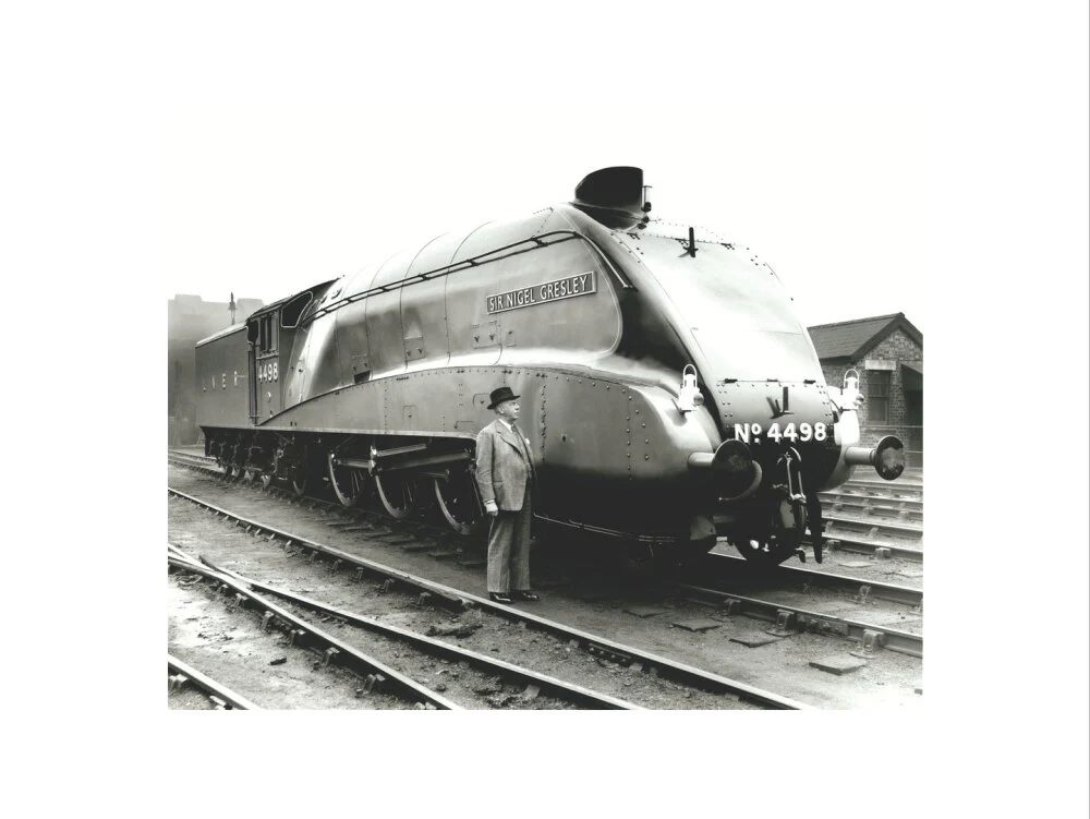 Sir H Nigel Gresley, railway engineer, March 1938. - Image 12