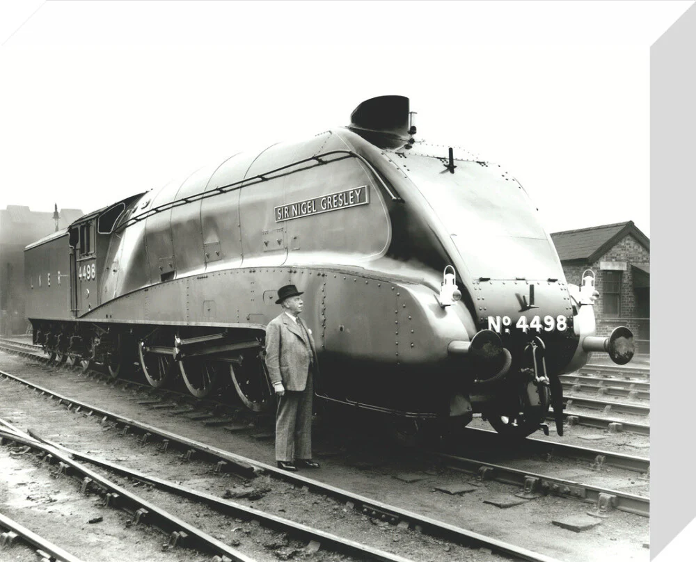 Sir H Nigel Gresley, railway engineer, March 1938. - Image 31