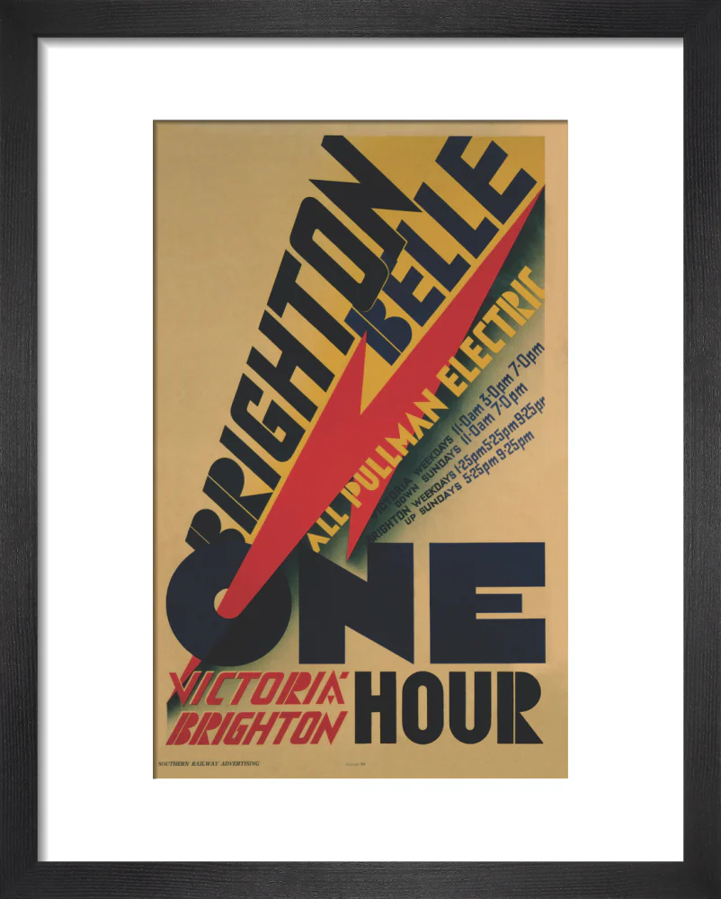 'Brighton Belle', SR poster, 1934. - Image 36