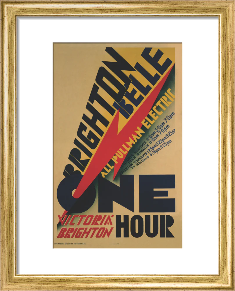 'Brighton Belle', SR poster, 1934. - Image 38