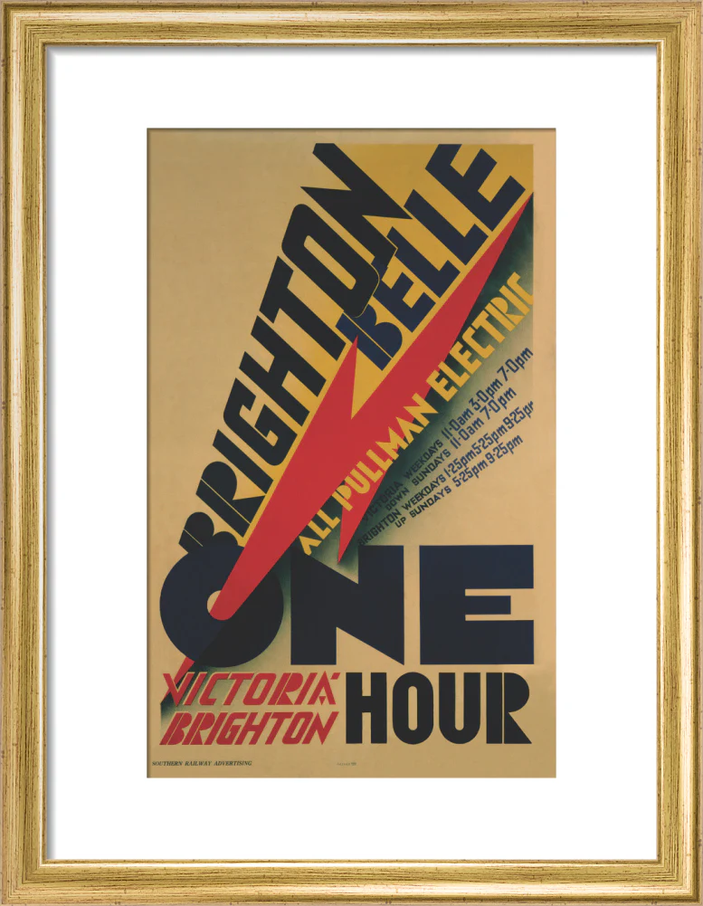 'Brighton Belle', SR poster, 1934. - Image 43
