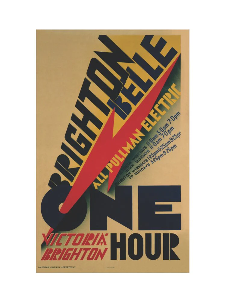 'Brighton Belle', SR poster, 1934. - Image 55