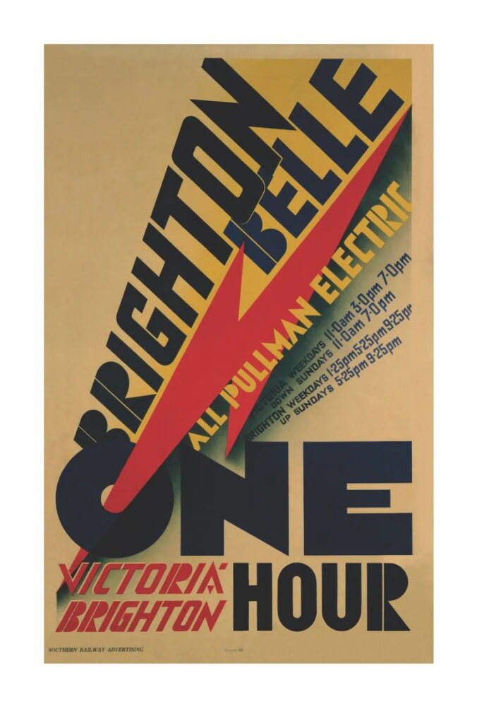 'Brighton Belle', SR poster, 1934. - Image 63
