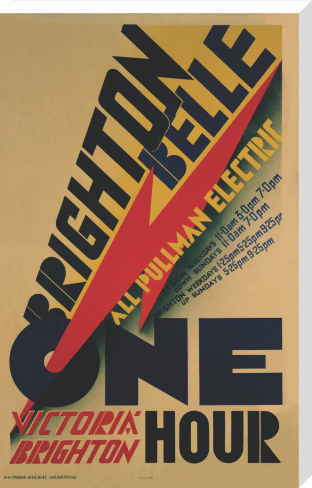 'Brighton Belle', SR poster, 1934. - Image 67