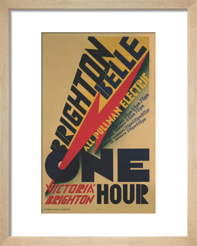 'Brighton Belle', SR poster, 1934. - Image 72