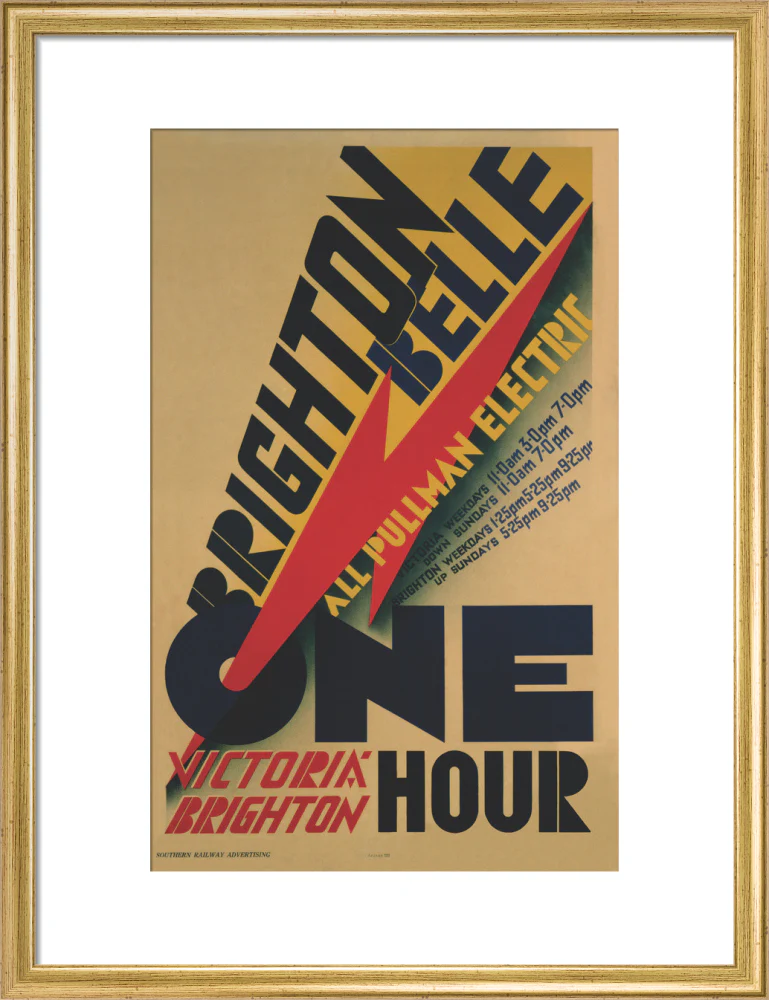 'Brighton Belle', SR poster, 1934. - Image 81