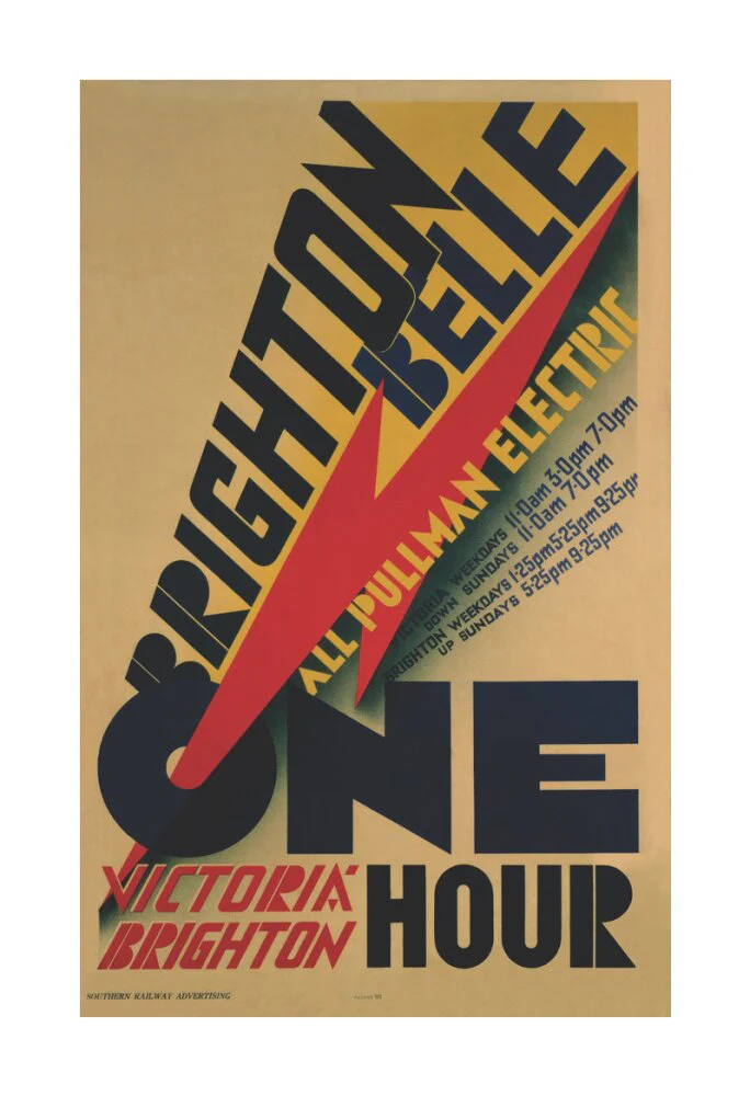 'Brighton Belle', SR poster, 1934. - Image 95