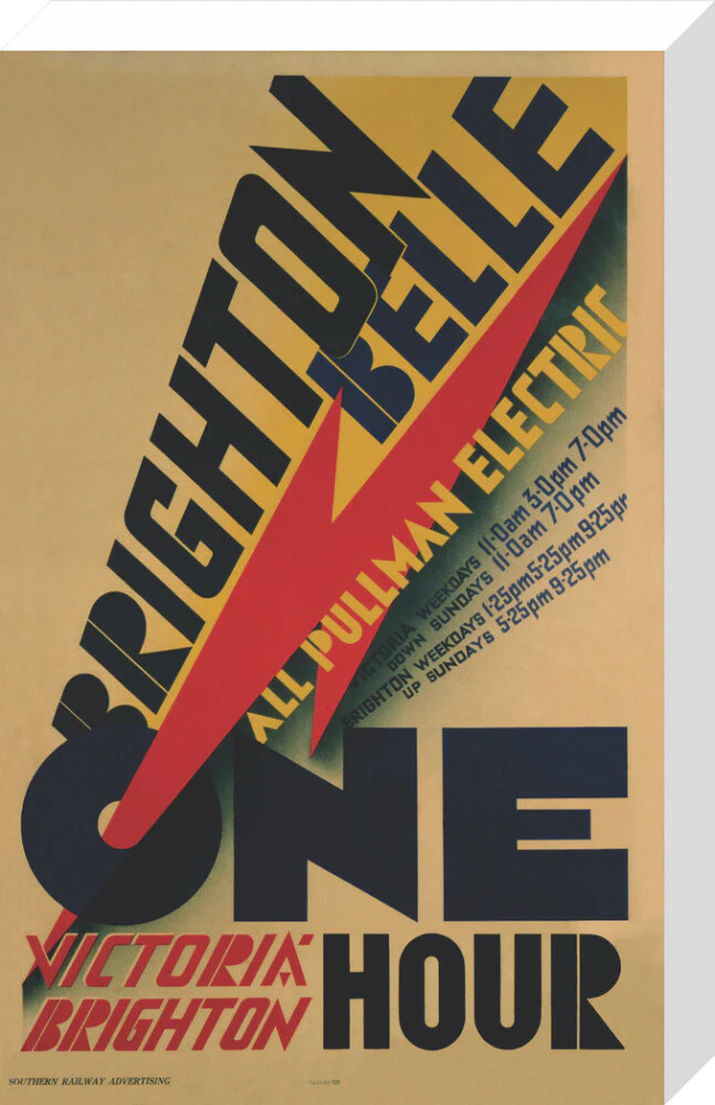 'Brighton Belle', SR poster, 1934. - Image 98