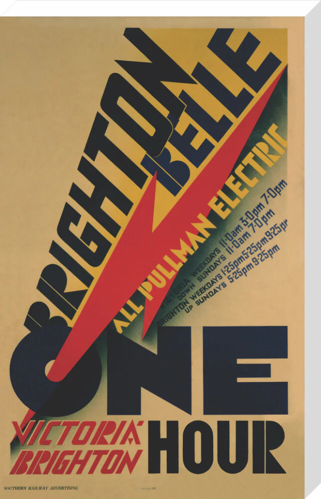 'Brighton Belle', SR poster, 1934. - Image 99