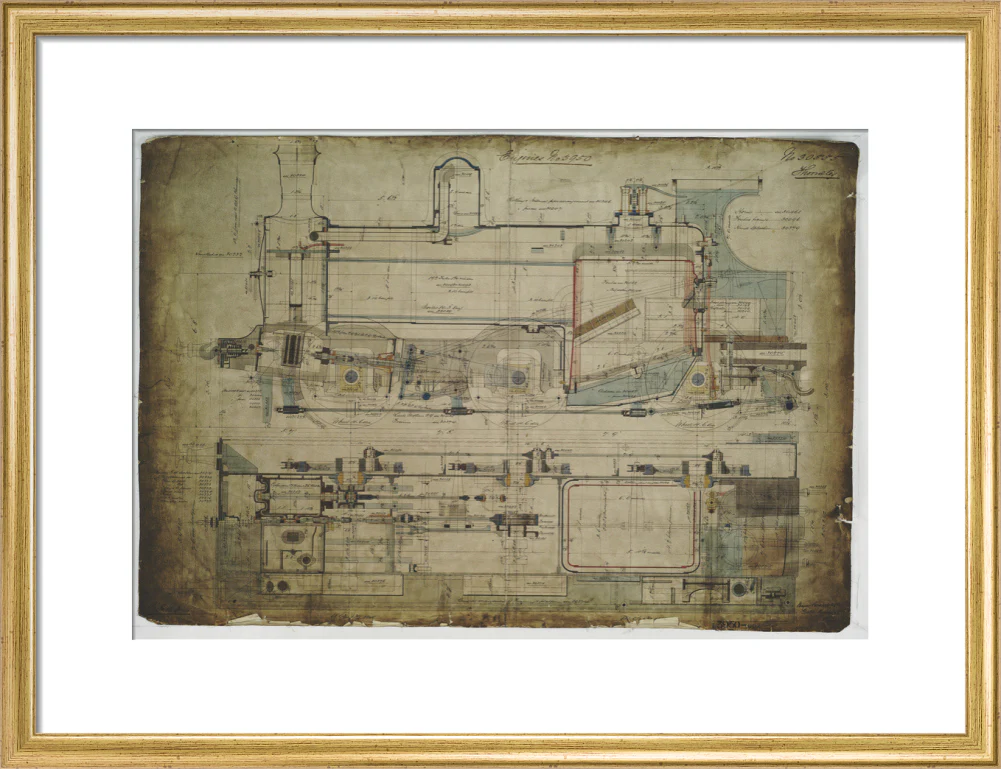 General arrangement drawing of Lancashire & Yorkshire Railway '0-6-0' locomotive. - Image 15