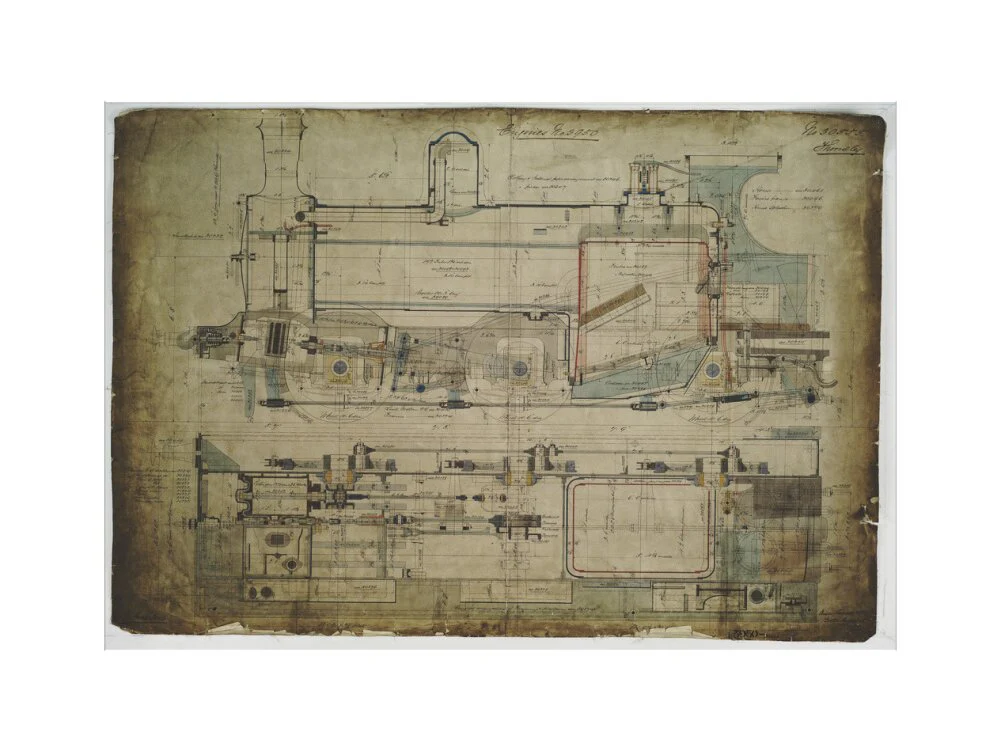 General arrangement drawing of Lancashire & Yorkshire Railway '0-6-0' locomotive. - Image 17