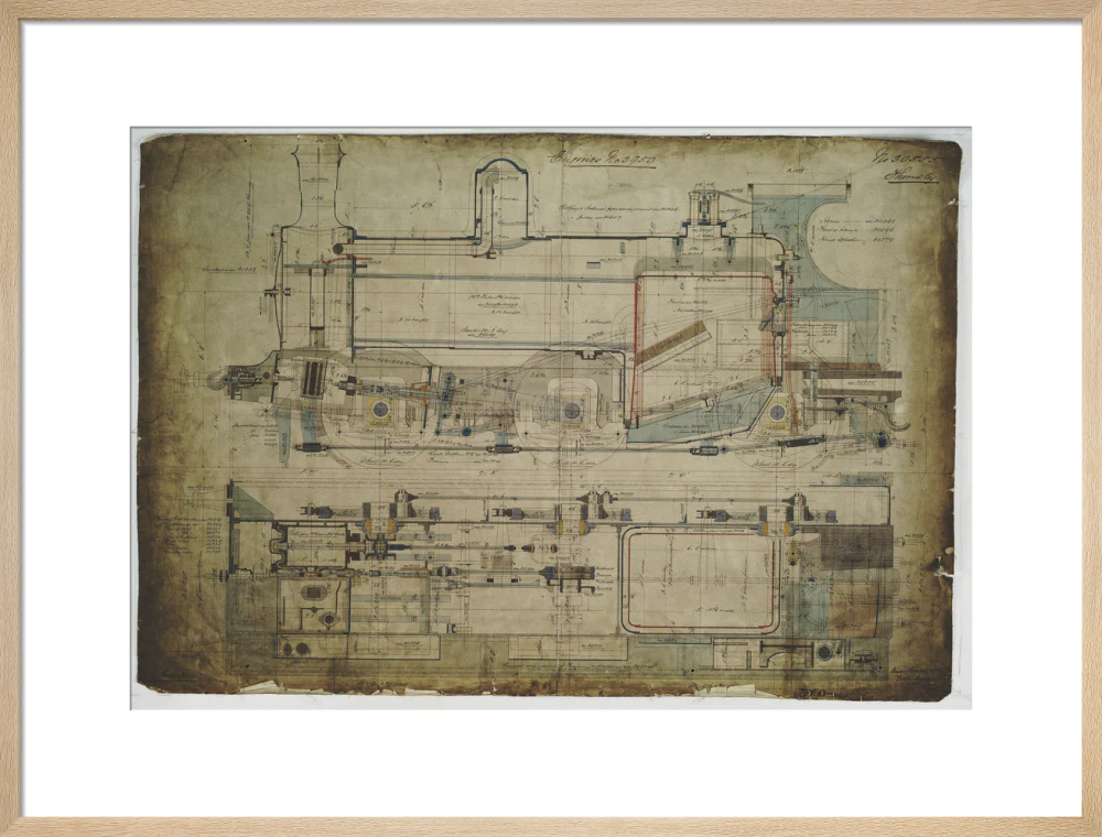 General arrangement drawing of Lancashire & Yorkshire Railway '0-6-0' locomotive. - Image 21