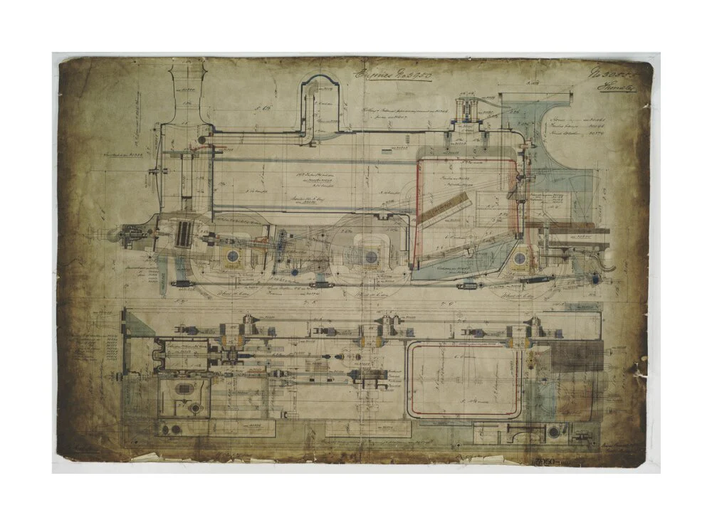 General arrangement drawing of Lancashire & Yorkshire Railway '0-6-0' locomotive. - Image 29