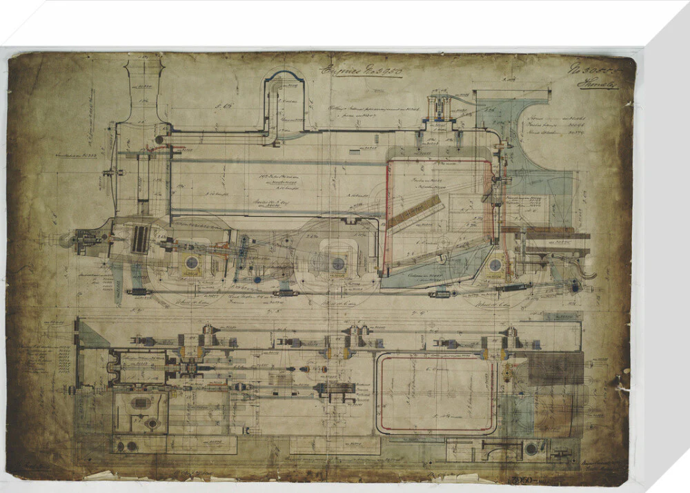 General arrangement drawing of Lancashire & Yorkshire Railway '0-6-0' locomotive. - Image 31