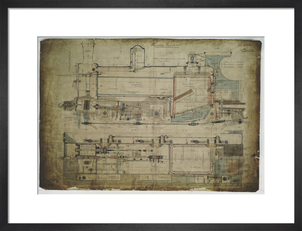 General arrangement drawing of Lancashire & Yorkshire Railway '0-6-0' locomotive. - Image 46