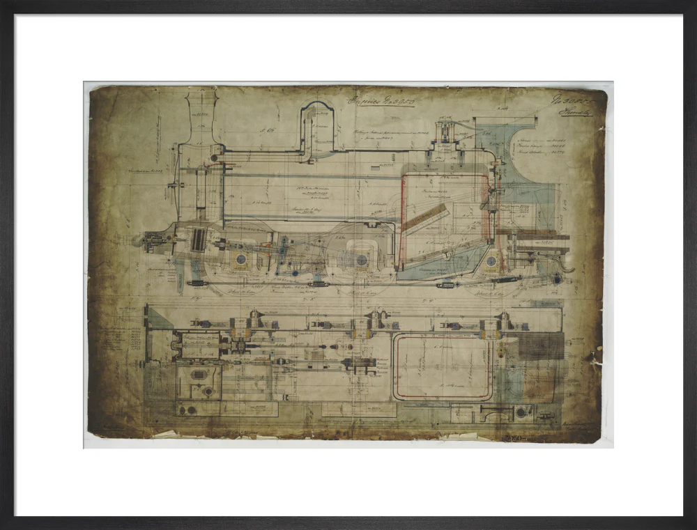 General arrangement drawing of Lancashire & Yorkshire Railway '0-6-0' locomotive. - Image 51