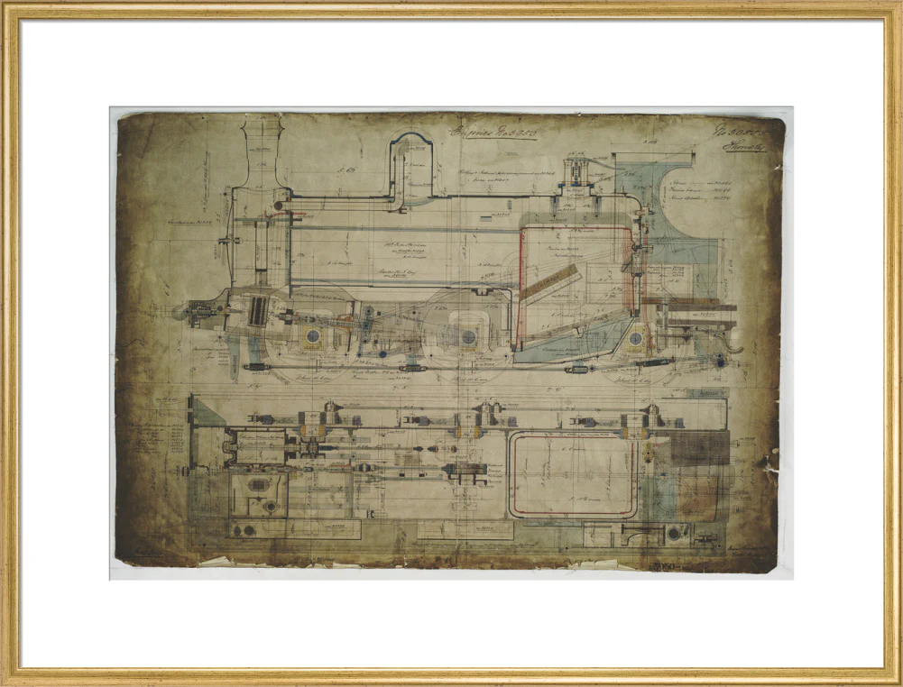 General arrangement drawing of Lancashire & Yorkshire Railway '0-6-0' locomotive. - Image 58