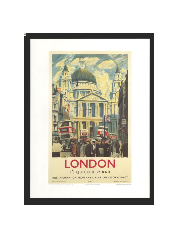 Poster, London & North Eastern Railway, 'London', St Paul's Cathedral by James Bateman, 1939. - Image 40
