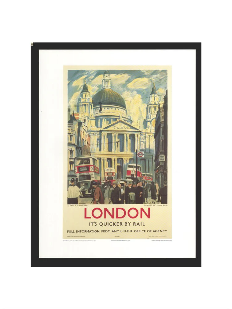 Poster, London & North Eastern Railway, 'London', St Paul's Cathedral by James Bateman, 1939. - Image 50