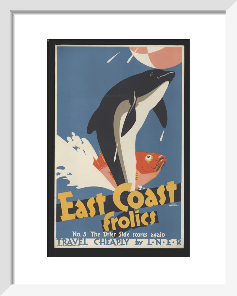 East Coast Frolics - No 5. The Drier Side Scores Again' - travel cheaply by LNER, 1933, by Frank Newbould - Image 37