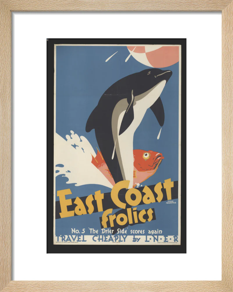 East Coast Frolics - No 5. The Drier Side Scores Again' - travel cheaply by LNER, 1933, by Frank Newbould - Image 39