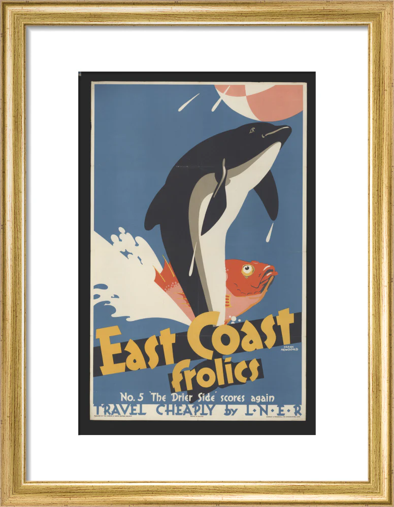 East Coast Frolics - No 5. The Drier Side Scores Again' - travel cheaply by LNER, 1933, by Frank Newbould - Image 43