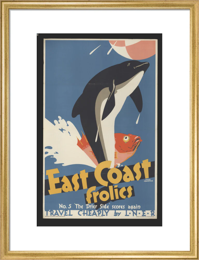 East Coast Frolics - No 5. The Drier Side Scores Again' - travel cheaply by LNER, 1933, by Frank Newbould - Image 48