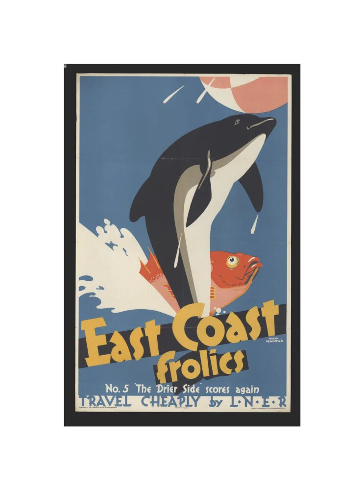 East Coast Frolics - No 5. The Drier Side Scores Again' - travel cheaply by LNER, 1933, by Frank Newbould - Image 60