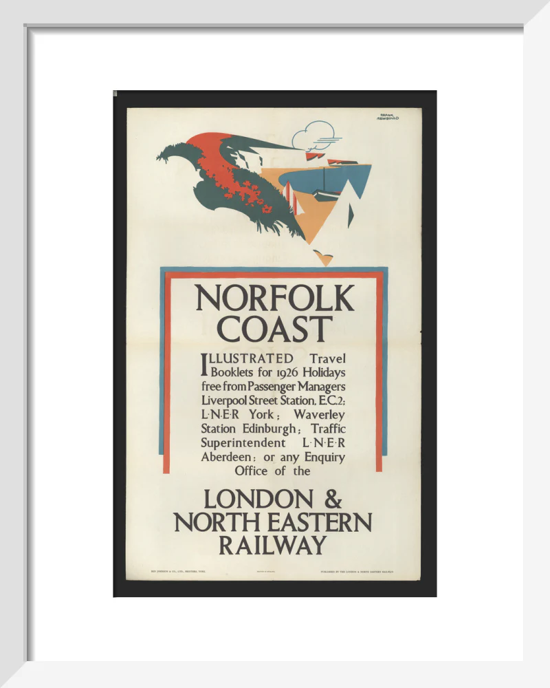 Norfolk Coast - Illustrated Travel Booklets for 1926 Holidays, by Frank Newbould - Image 4