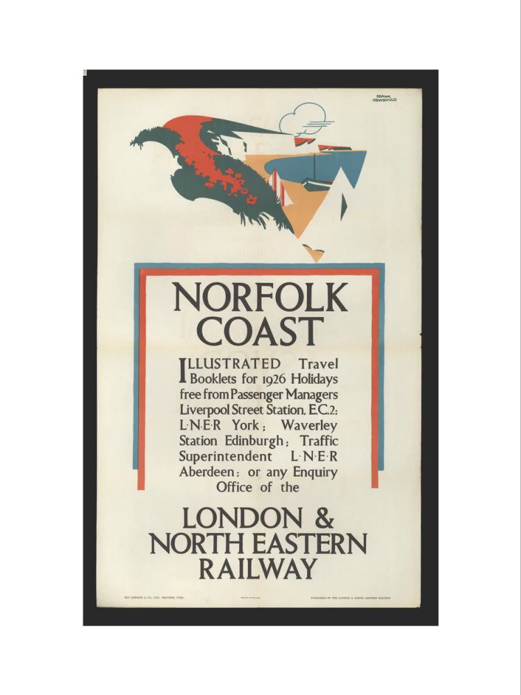 Norfolk Coast - Illustrated Travel Booklets for 1926 Holidays, by Frank Newbould - Image 7