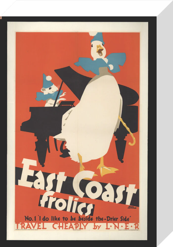 East Coast Frolics No 1. I do like to be beside the - Drier Side! - travel cheaply by LNER, 1933, by Frank Newbould - Image 64