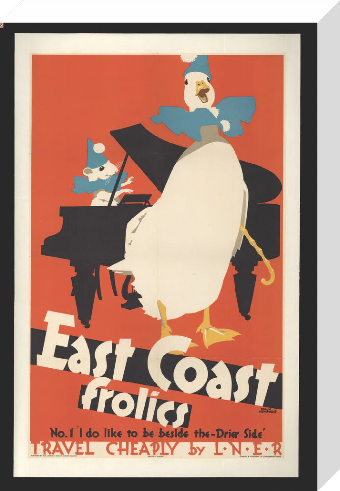 East Coast Frolics No 1. I do like to be beside the - Drier Side! - travel cheaply by LNER, 1933, by Frank Newbould - Image 65
