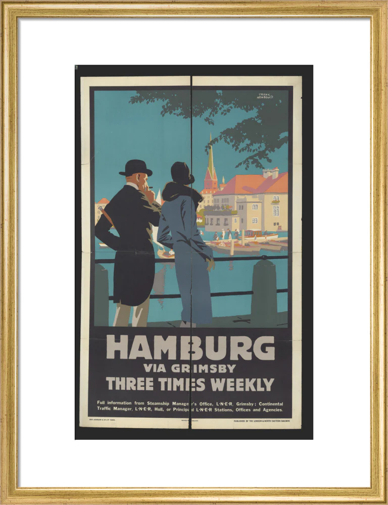 London & North Eastern Railway, Hamburg via Grimsby - three Times Weekly, by Frank Newbould.ﾠ - Image 15