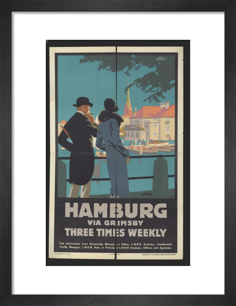 London & North Eastern Railway, Hamburg via Grimsby - three Times Weekly, by Frank Newbould.ﾠ - Image 8