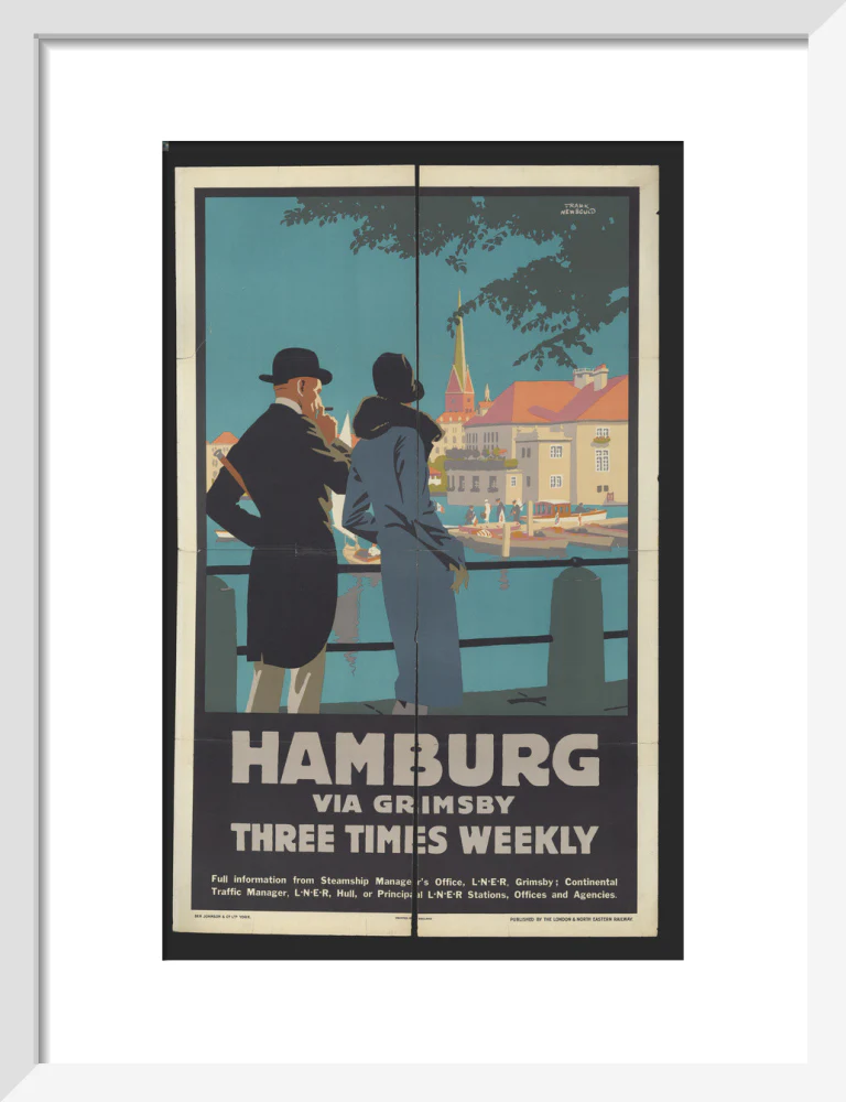 London & North Eastern Railway, Hamburg via Grimsby - three Times Weekly, by Frank Newbould.ﾠ - Image 9