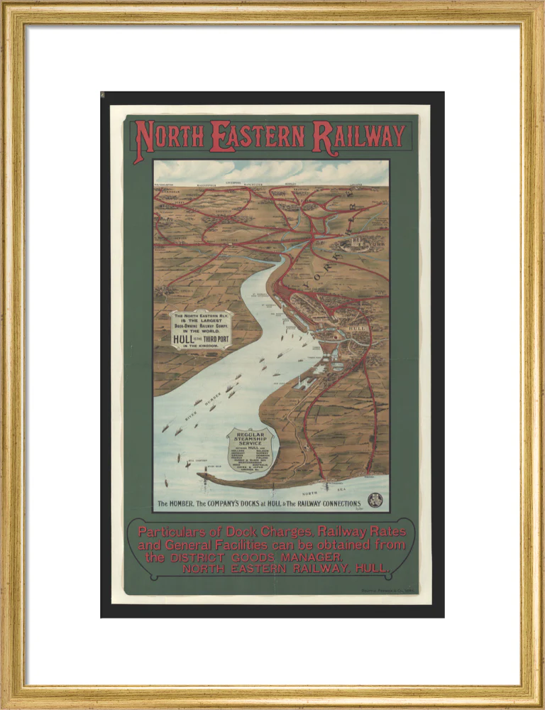 The Humber, the Company's Docks at Hull & the Railway Connections by Percy Home,1909. - Image 15