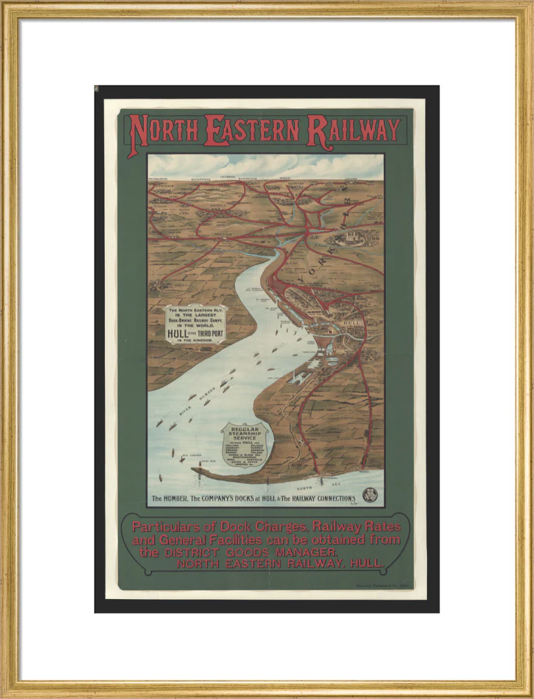 The Humber, the Company's Docks at Hull & the Railway Connections by Percy Home,1909. - Image 20