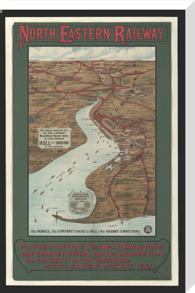 The Humber, the Company's Docks at Hull & the Railway Connections by Percy Home,1909. - Image 33