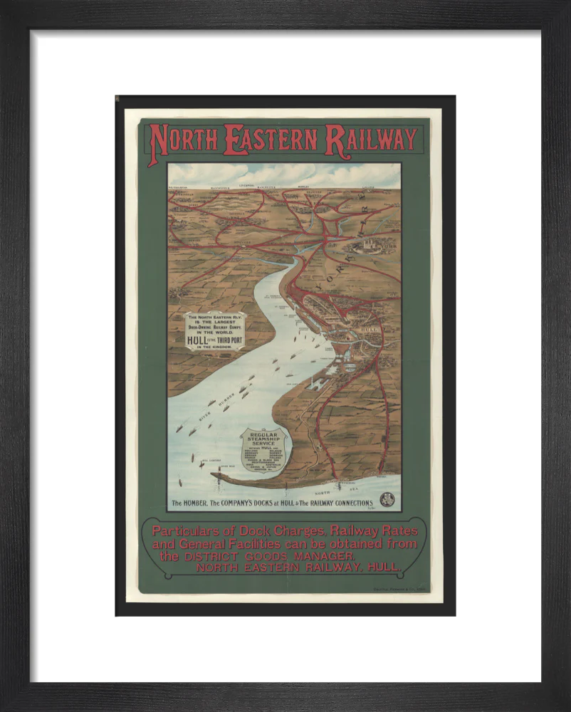 The Humber, the Company's Docks at Hull & the Railway Connections by Percy Home,1909. - Image 36