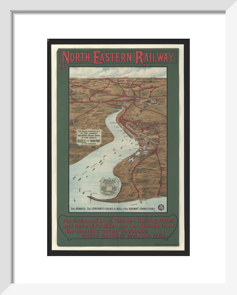 The Humber, the Company's Docks at Hull & the Railway Connections by Percy Home,1909. - Image 37