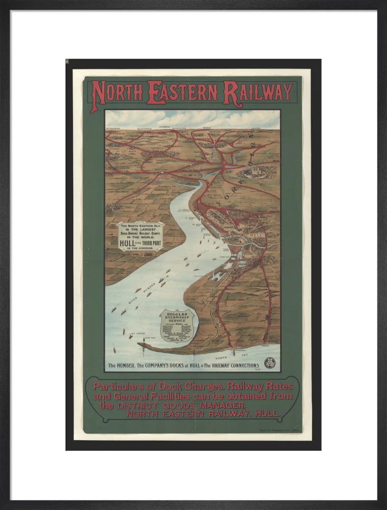 The Humber, the Company's Docks at Hull & the Railway Connections by Percy Home,1909. - Image 51