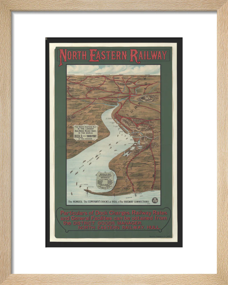 The Humber, the Company's Docks at Hull & the Railway Connections by Percy Home,1909. - Image 6