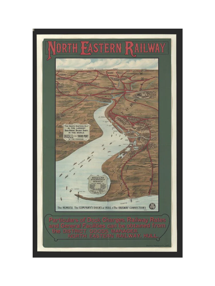 The Humber, the Company's Docks at Hull & the Railway Connections by Percy Home,1909. - Image 7